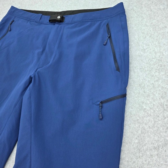 Montbell Men's Hiking Outdoor Pants Blue Size Large Zip Pockets Lightweight - Picture 9 of 14